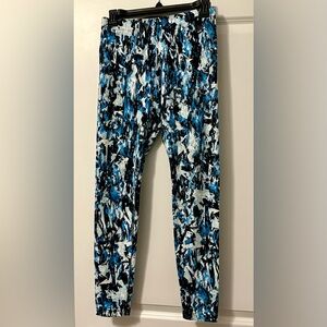 Nike Blue and Black Leggings, size M, excellent condition